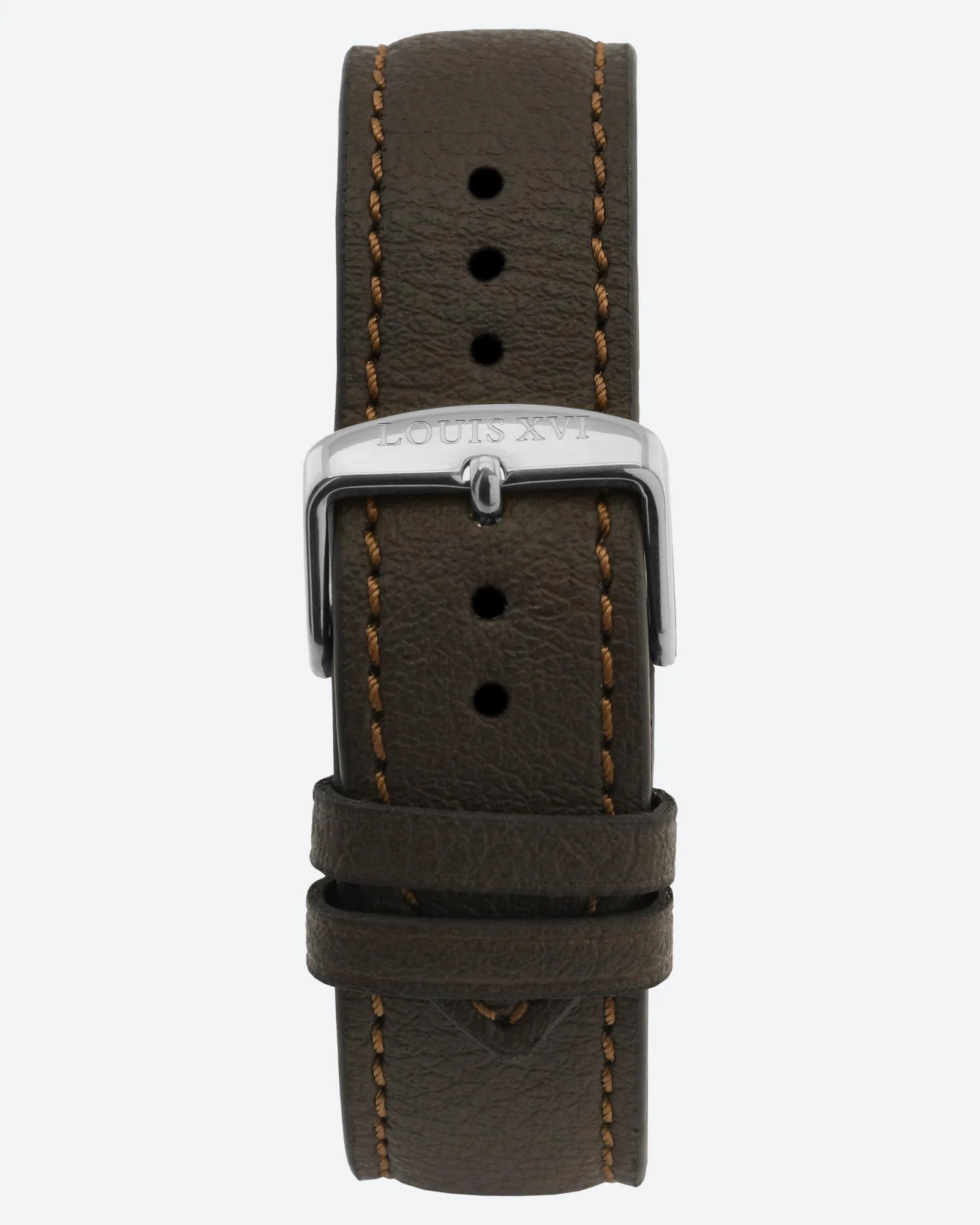 Bracelet Apple Leather - Brown/Silver