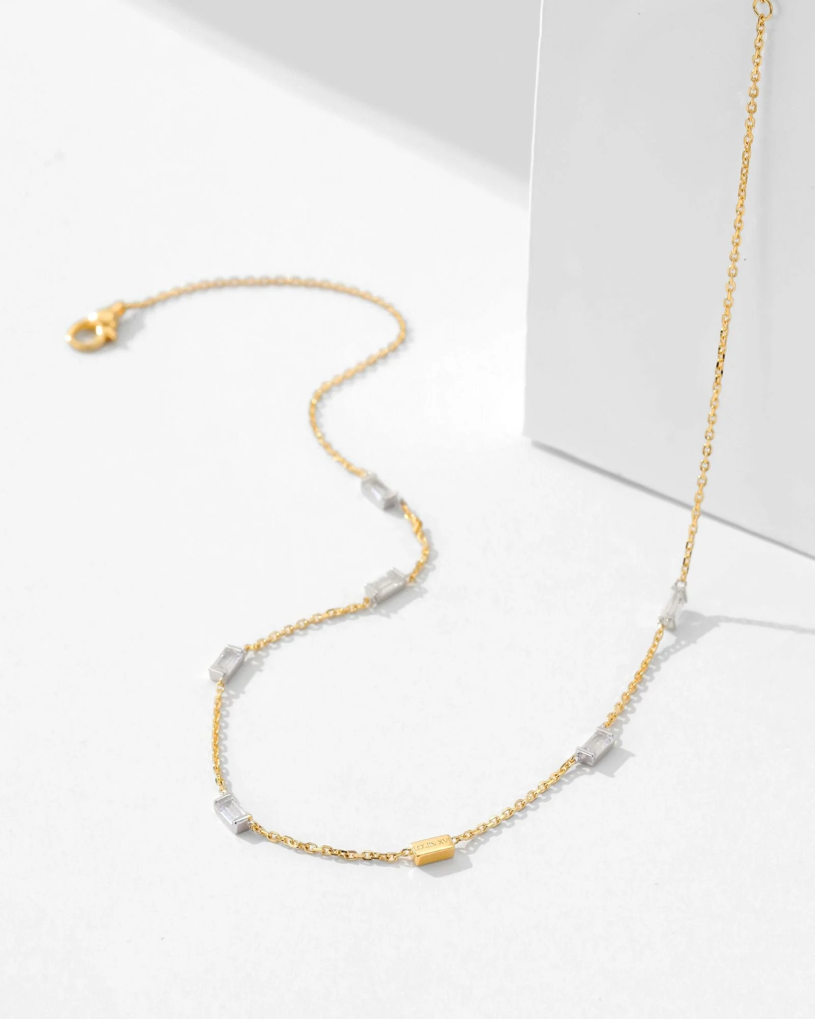 Bicolore Baguette Necklace - 8234000 - Image 4