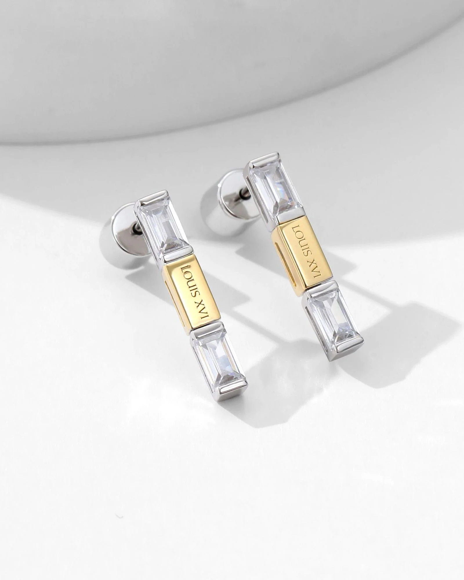 Bicolore Baguette Earring - 8242500 - Image 5