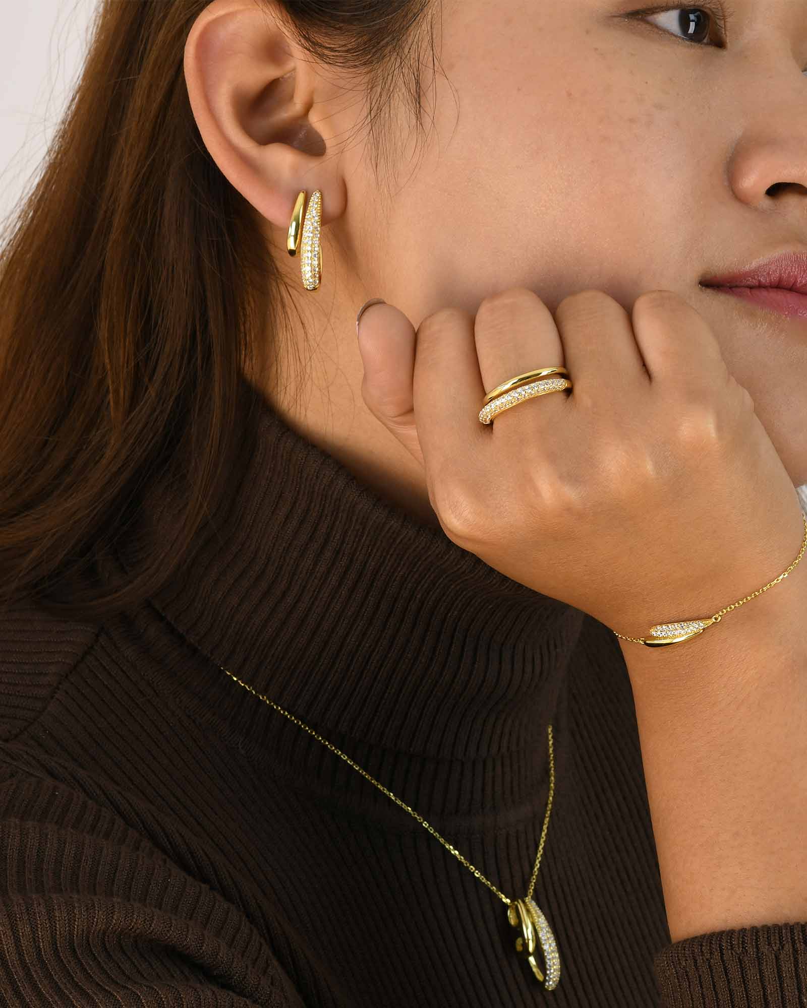 Elongated Drops Earring - 8240400 - Image 3