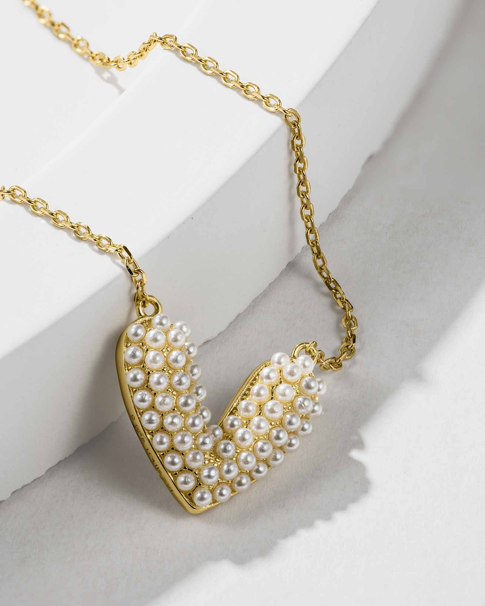 Heart Pearl Necklace - 8130000 - Image 4