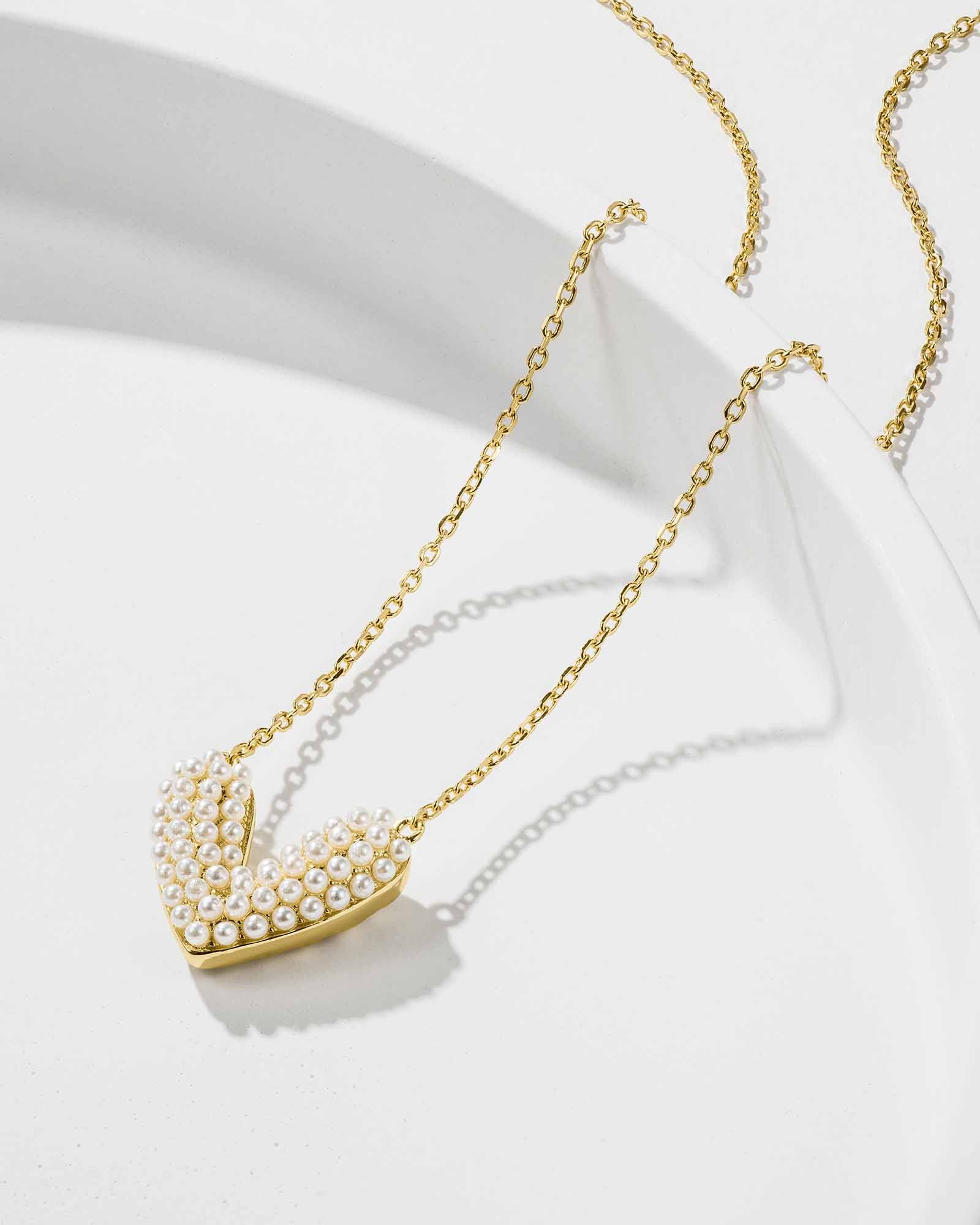 Heart Pearl Necklace - 8130000 - Image 5