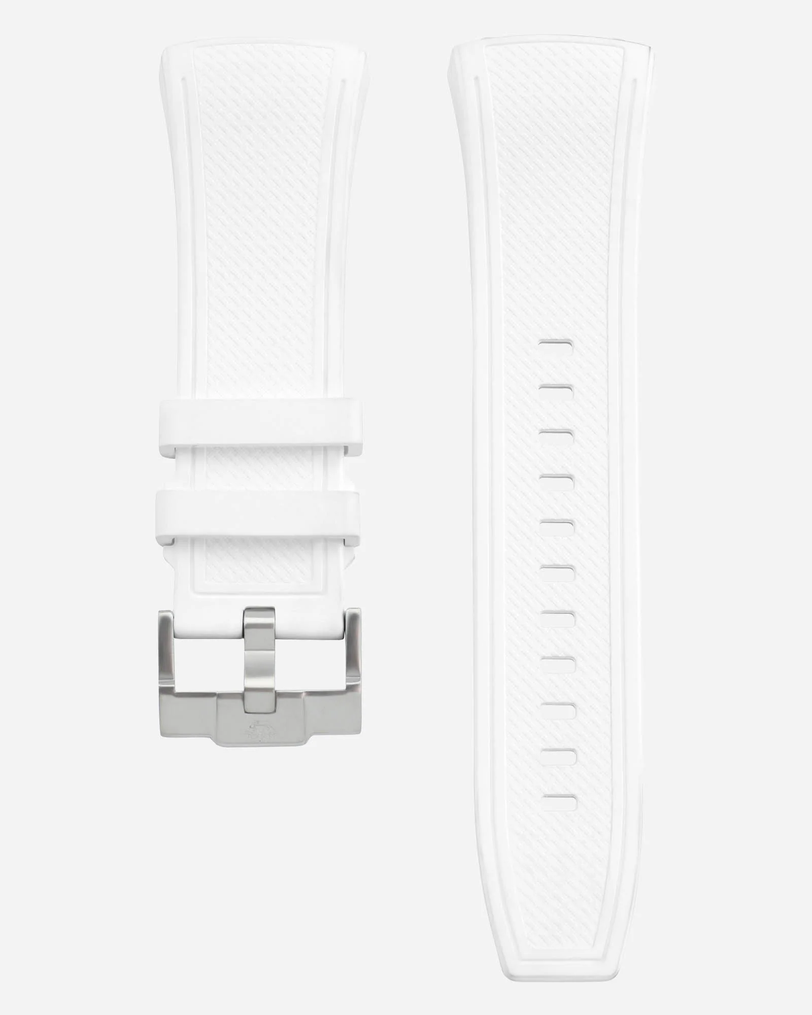 La Lumière FKM Rubber Strap White