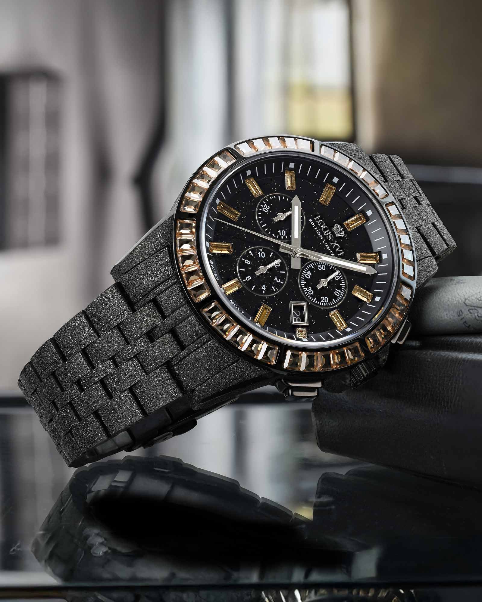Majesté Frosted Iced Out 1183 Desert Gold - 43mm - Image 3