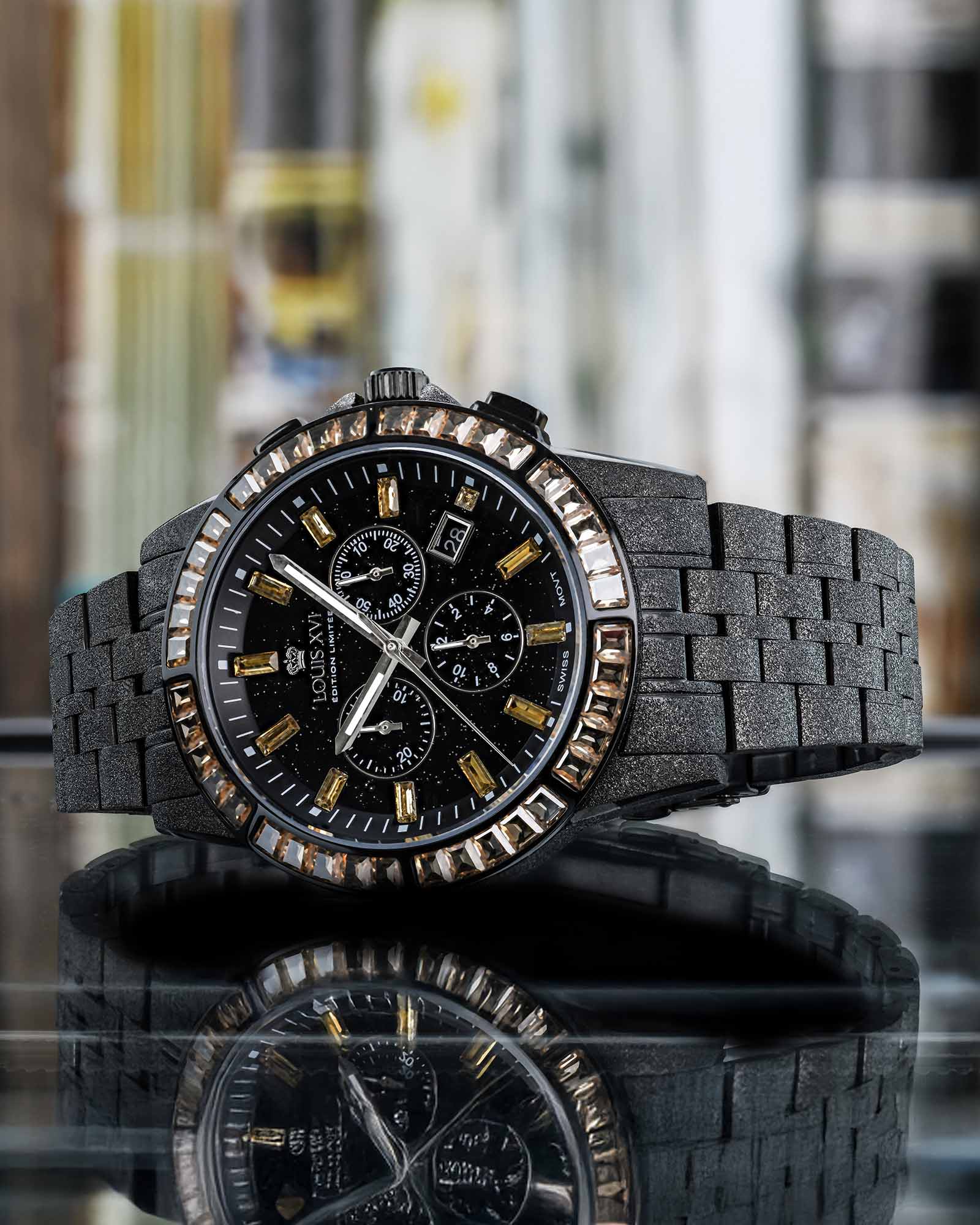 Majesté Frosted Iced Out 1183 Desert Gold - 43mm - Image 4