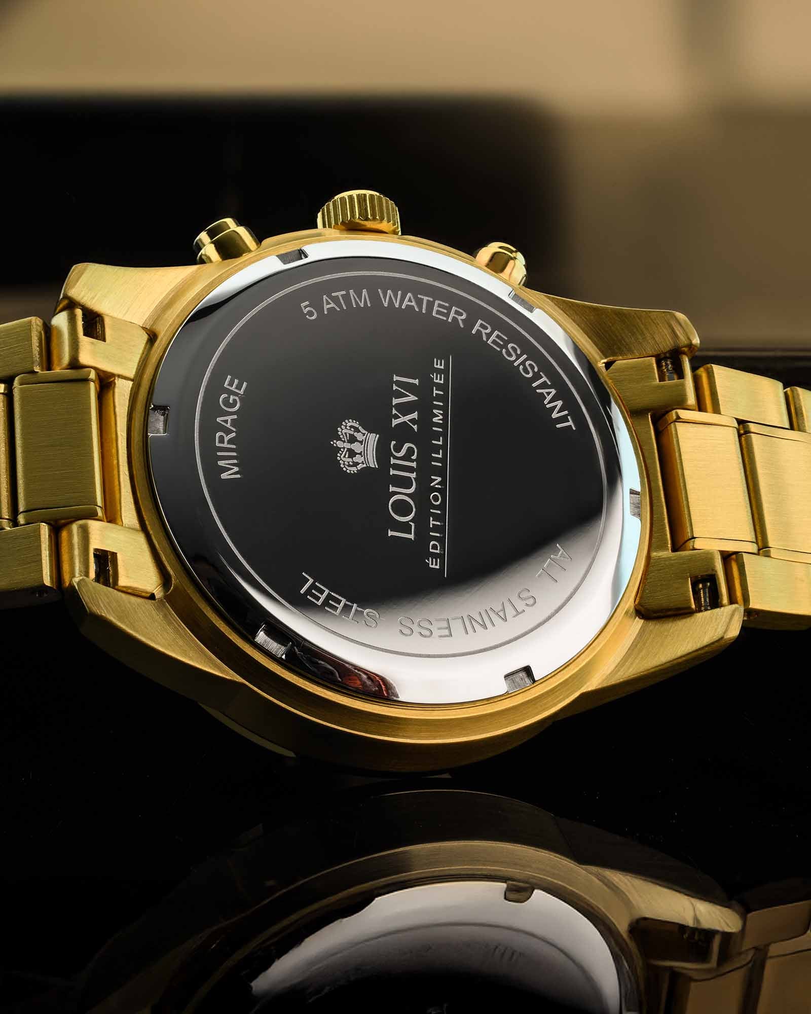 Mirage 3301 Chronograph Gold White - Image 6