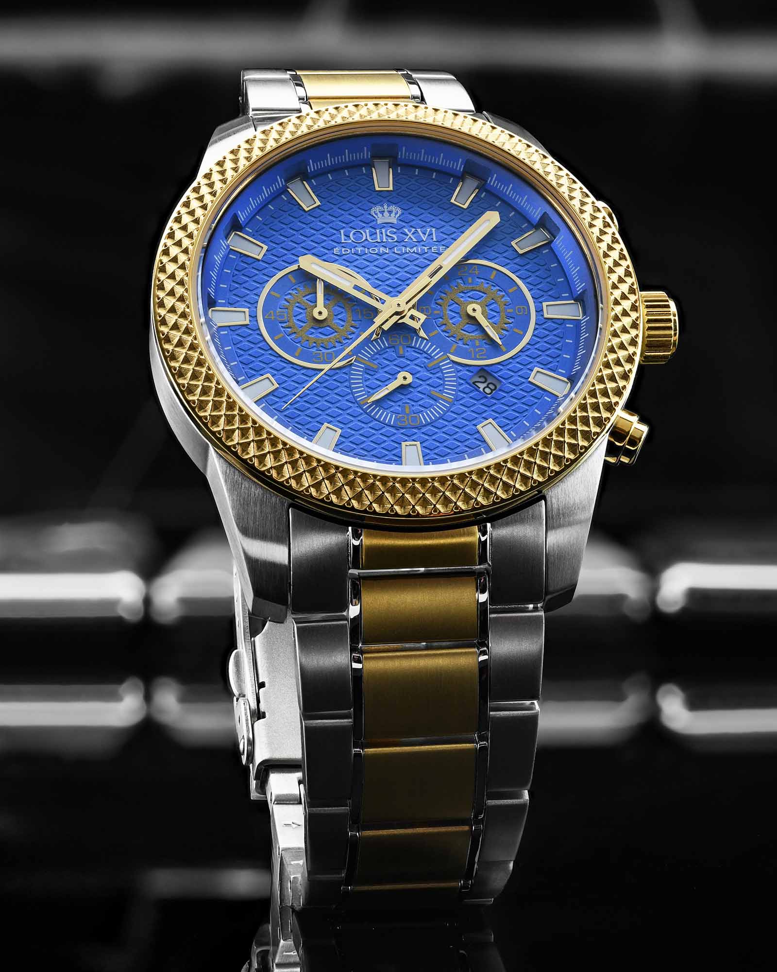 Mirage 3341 Chronograph Bicolor Blue - Image 4