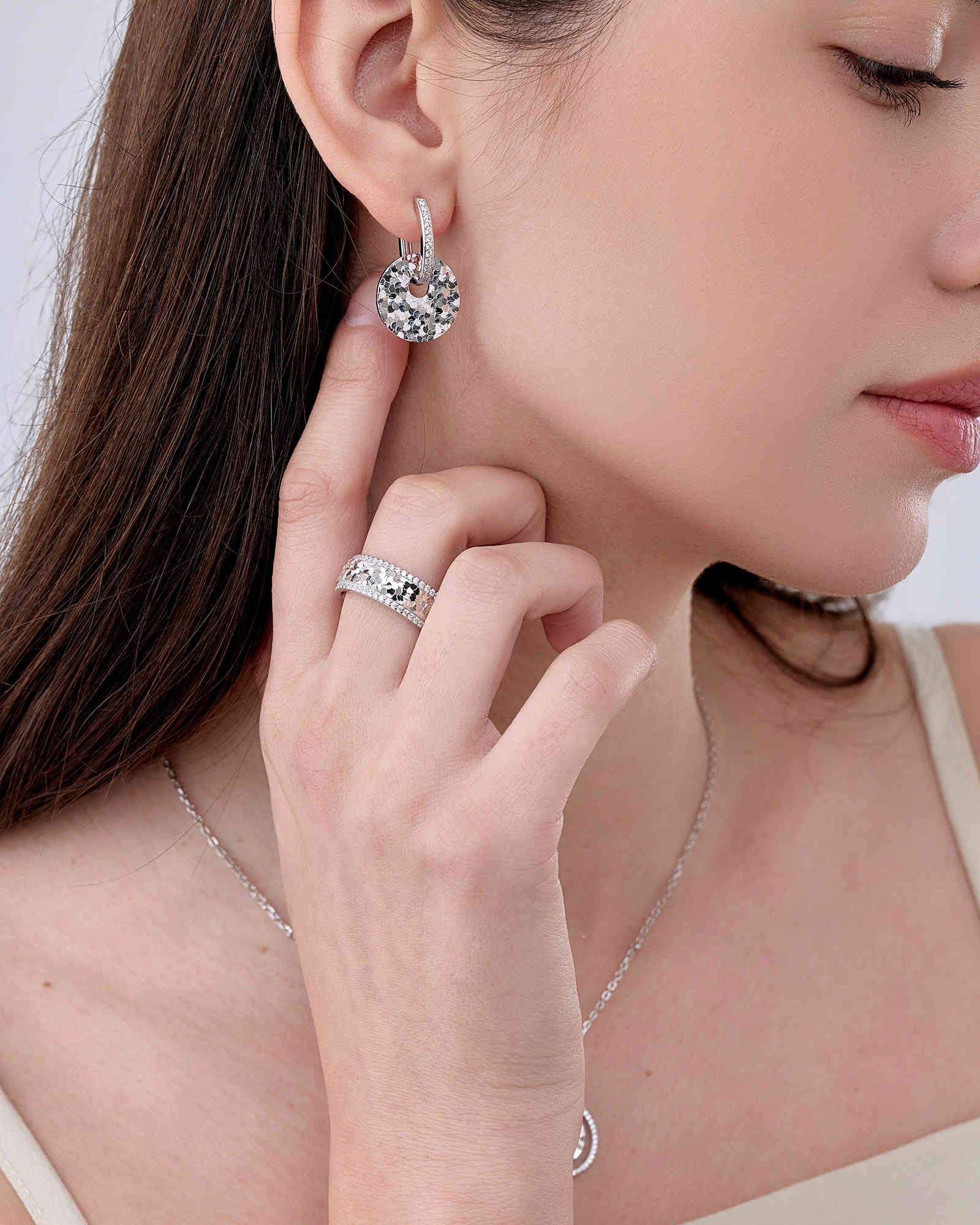 Scintille Earring - 8342970 - Image 2